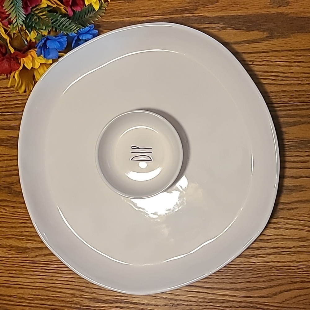 Rae Dunn Chip & Dip Bowl